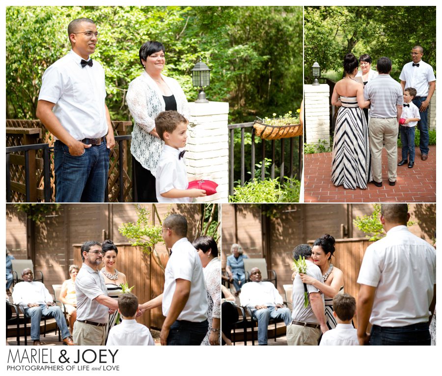 intimate backyard wedding dallas chris and nicole 5