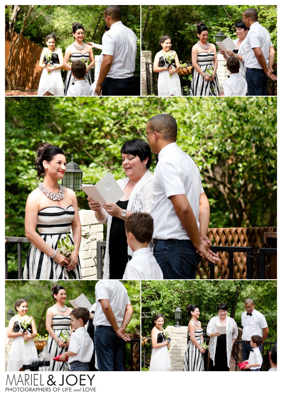 intimate backyard wedding dallas chris and nicole 6