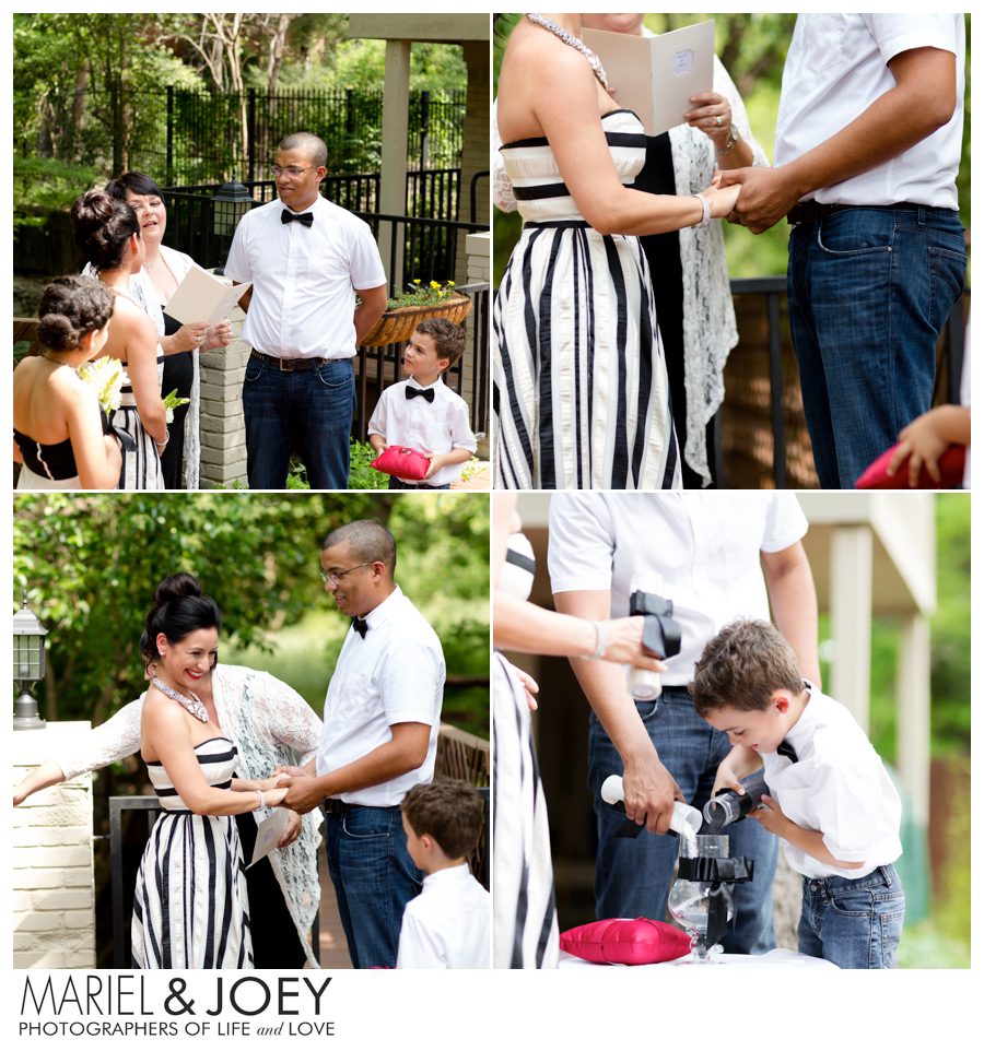 intimate backyard wedding dallas chris and nicole 8