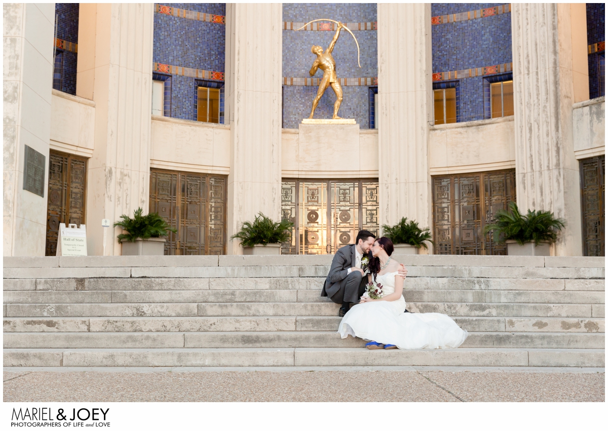 dallas wedding at the hall of state fair park erin and james mariel and joey photography